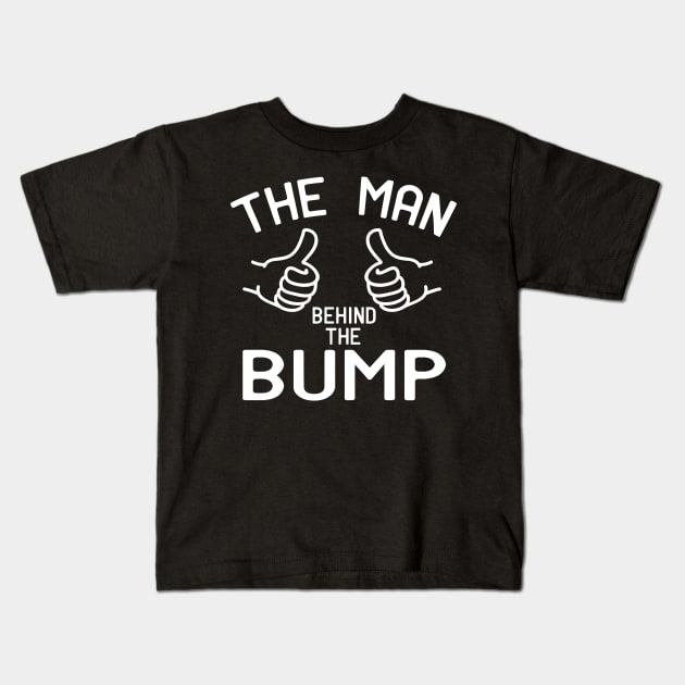 The Man Behind The Bump Kids T-Shirt by Mr.Speak